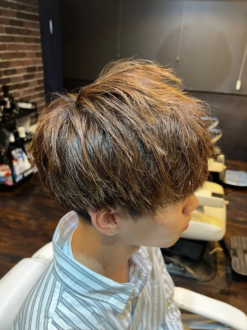 ミディアム メンズ 関根 武蔵のヘアスタイル