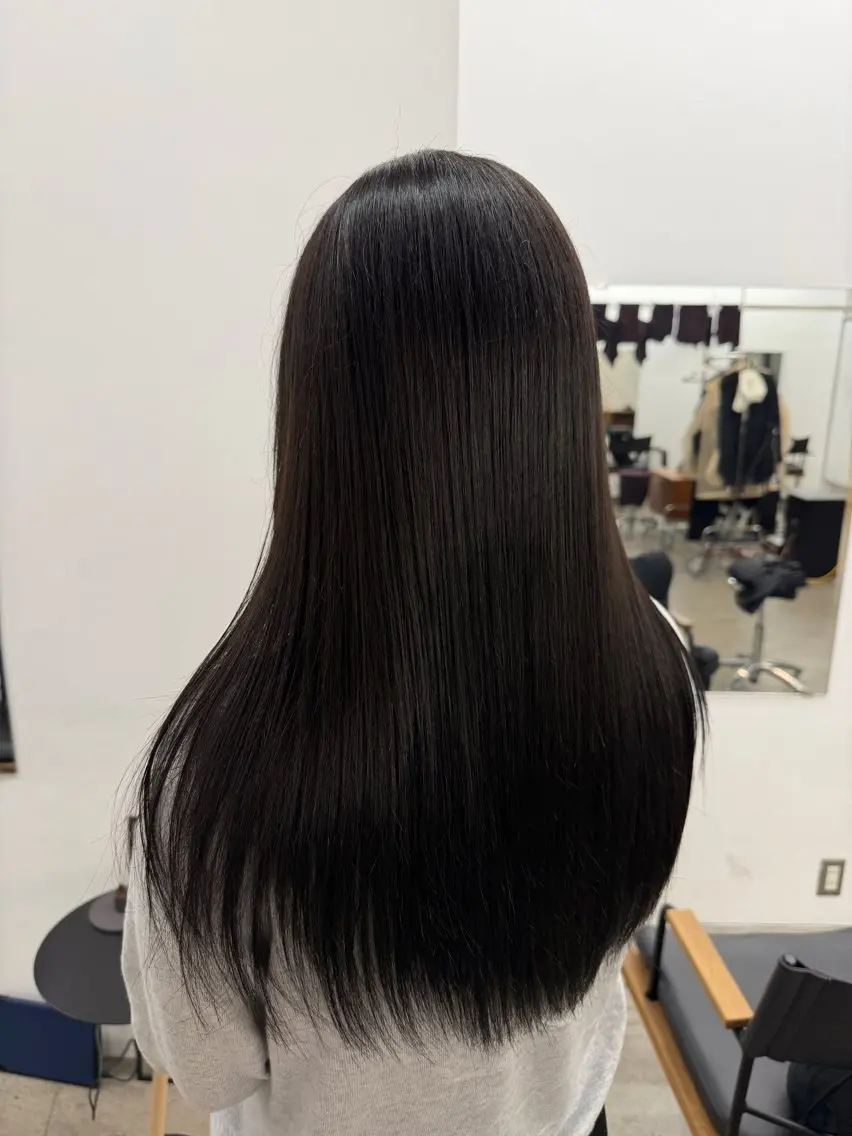 カラー 黒髪 ヘアカラー ダブルカラー 大募集中❣️ あいりのヘアスタイル