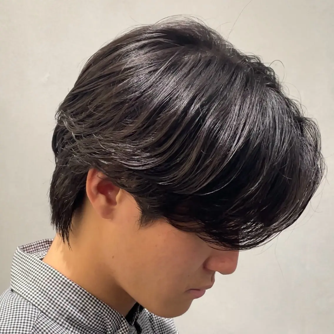 ミディアム パーマ ヘアアレンジ メンズ fifth 石川 凪のヘアスタイル