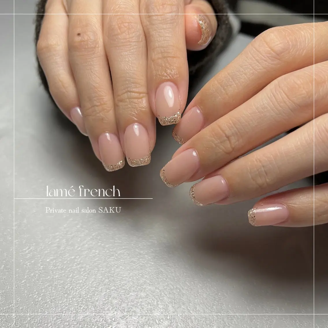 ネイル ニュアンスネイル シンプルネイル SAKU nail 作島茜のネイルデザイン