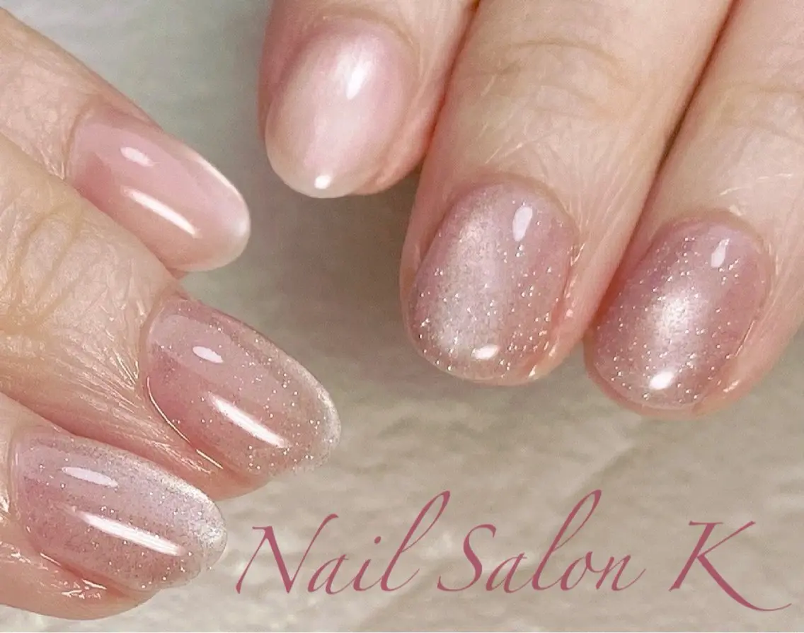 ネイル フラッシュネイル マグネットネイル ハンドネイル Nail Salon K 🧸美爪育成のネイルデザイン