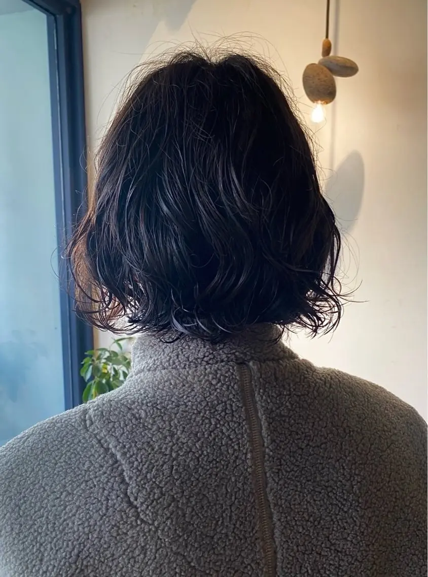 ショート パーマ Saloクルミ/ パーマモデル☁️のヘアスタイル