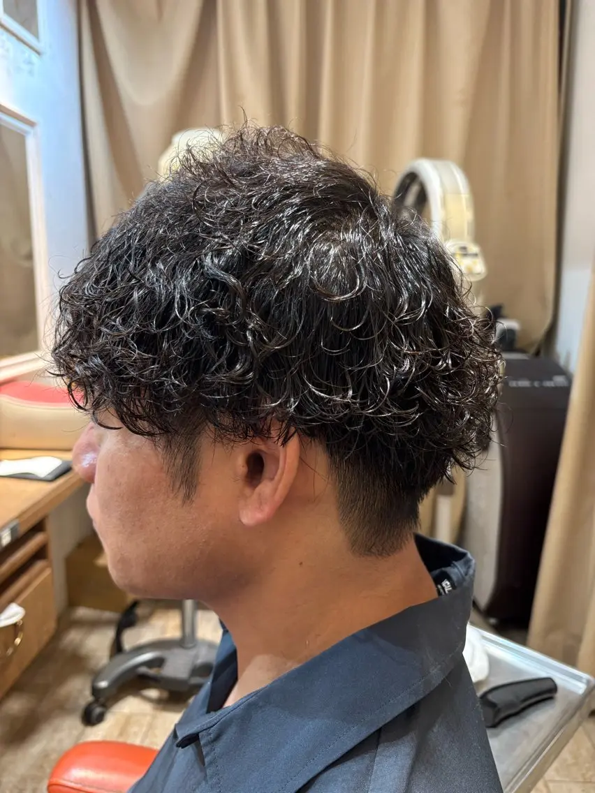 パーマ メンズ メンズパーマ 神田一瑳のヘアスタイル