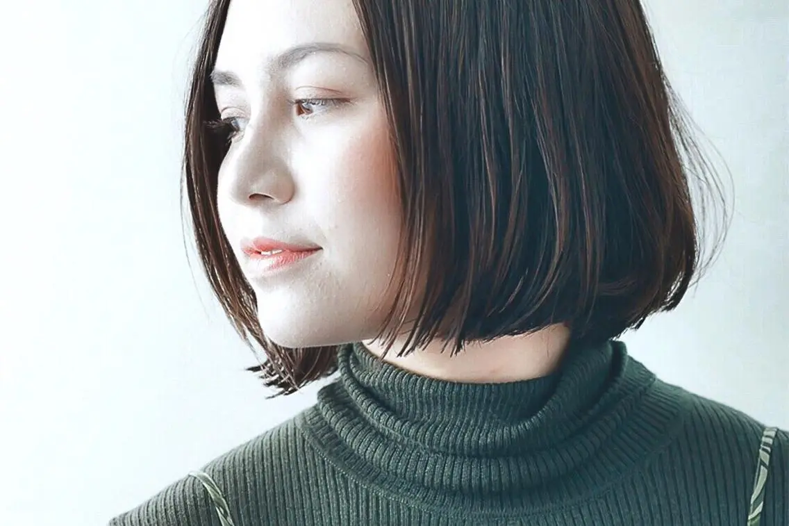 ショート ミディアム カラー ボブ カット ヘアカラー 縮毛矯正 川間 将彦のヘアスタイル