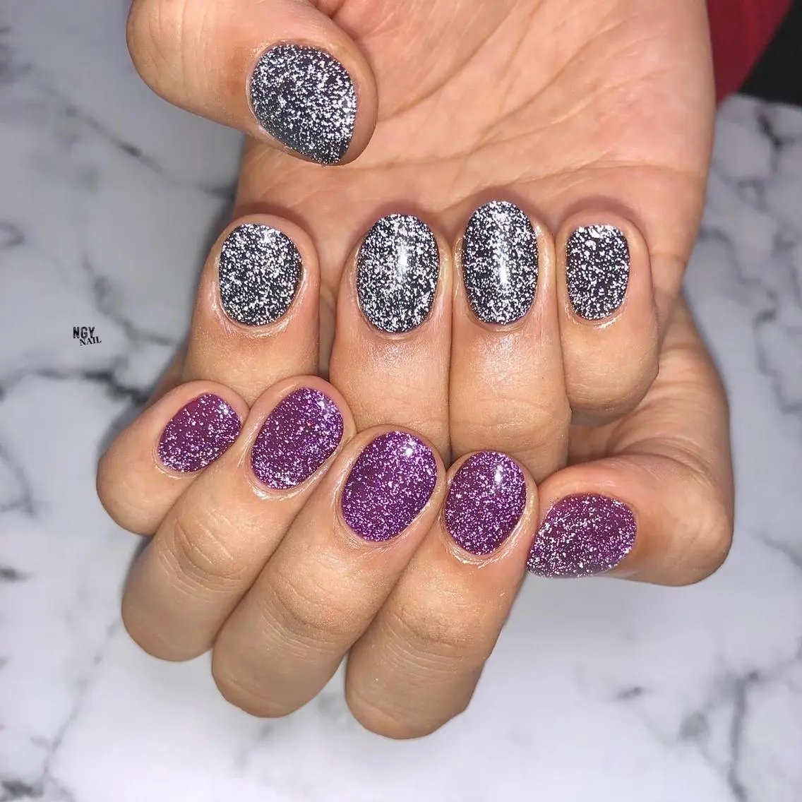 ネイル フラッシュネイル ジェルネイル キラキラネイル 韓国ネイル ラメ(グリッター) ハンドネイル NAIL NOWのネイルデザイン