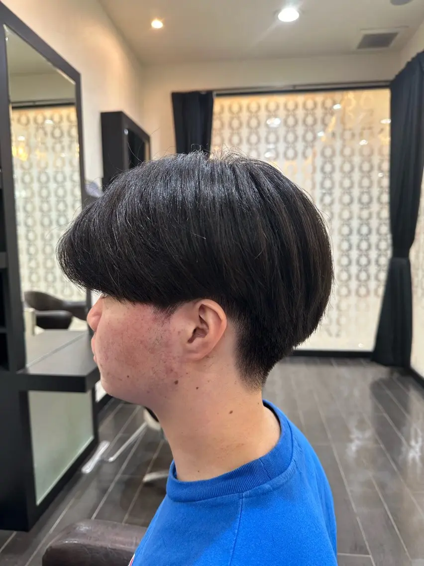 メンズ ナチュラルヘア 神田一瑳のヘアスタイル