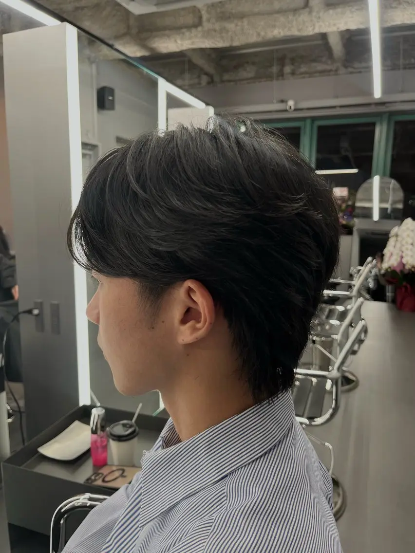 メンズ メンズ韓国風 アイカ🐺 メンズ韓国ヘアのヘアスタイル