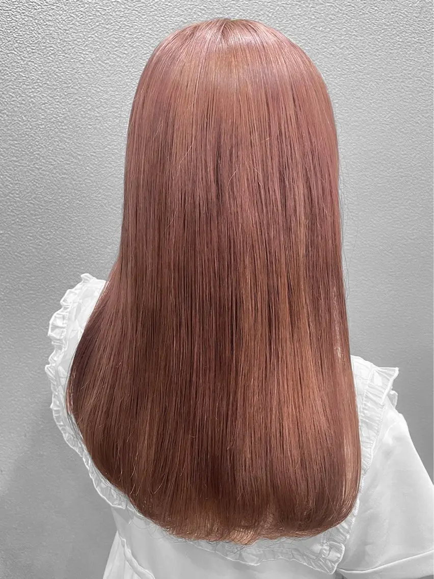 ロング カット ヘアカラー トリートメント ハイトーン/韓国風/ 艶髪/吉祥寺のヘアスタイル