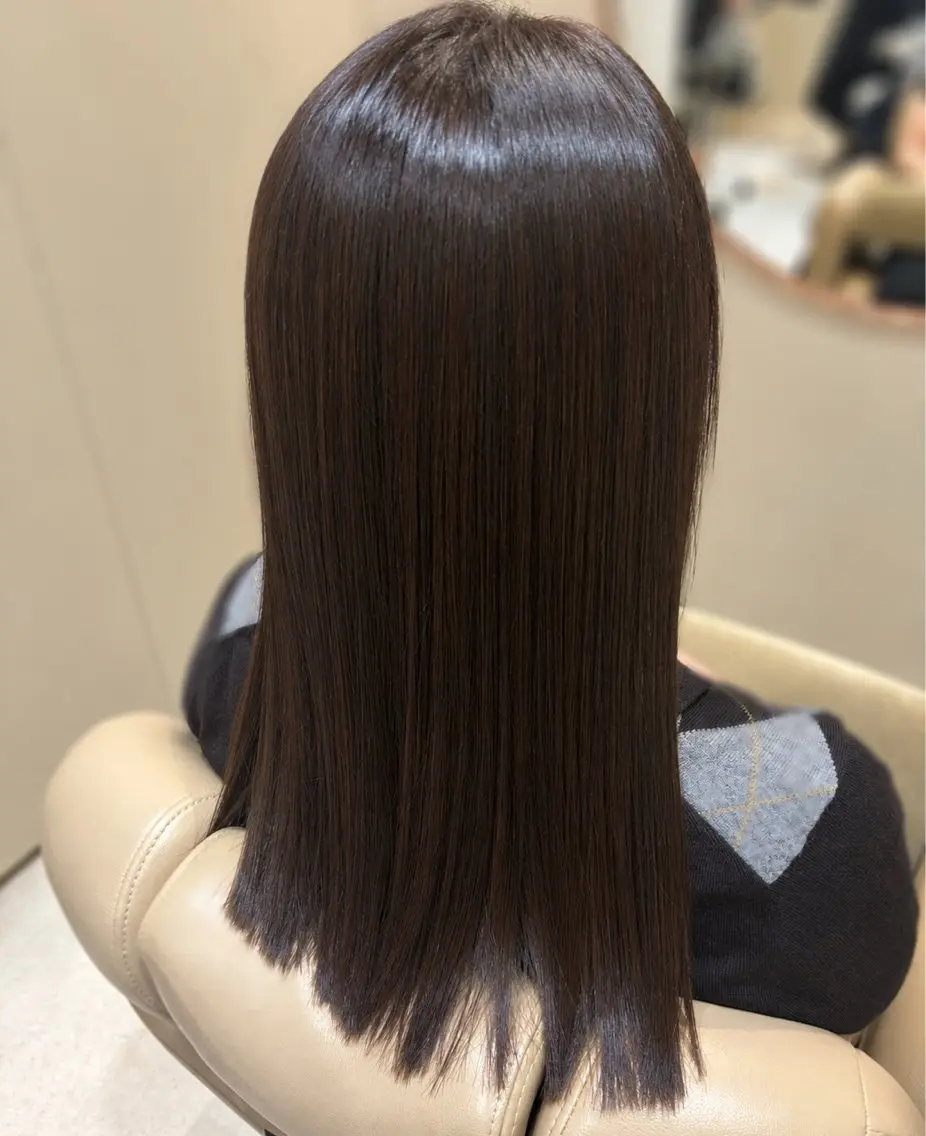 セミロング カラー カット ヘアカラー トリートメント 難波駅から徒歩1分 MITSUKI⭐️のヘアスタイル