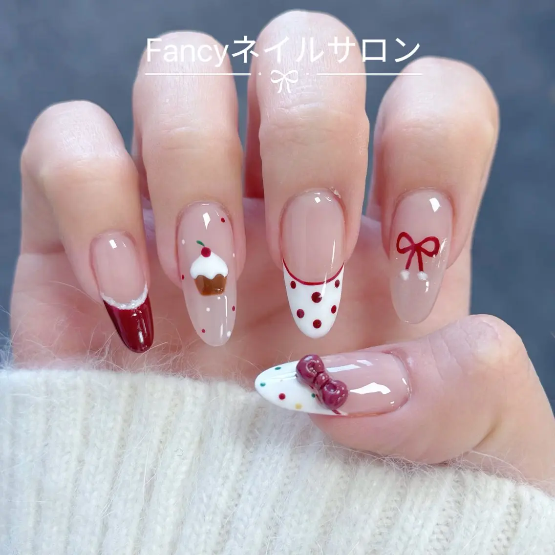 ネイル チークネイル フットネイル グラデーション 韓国ネイル ニュアンスネイル Fancyネイル サロン練馬店のネイルデザイン