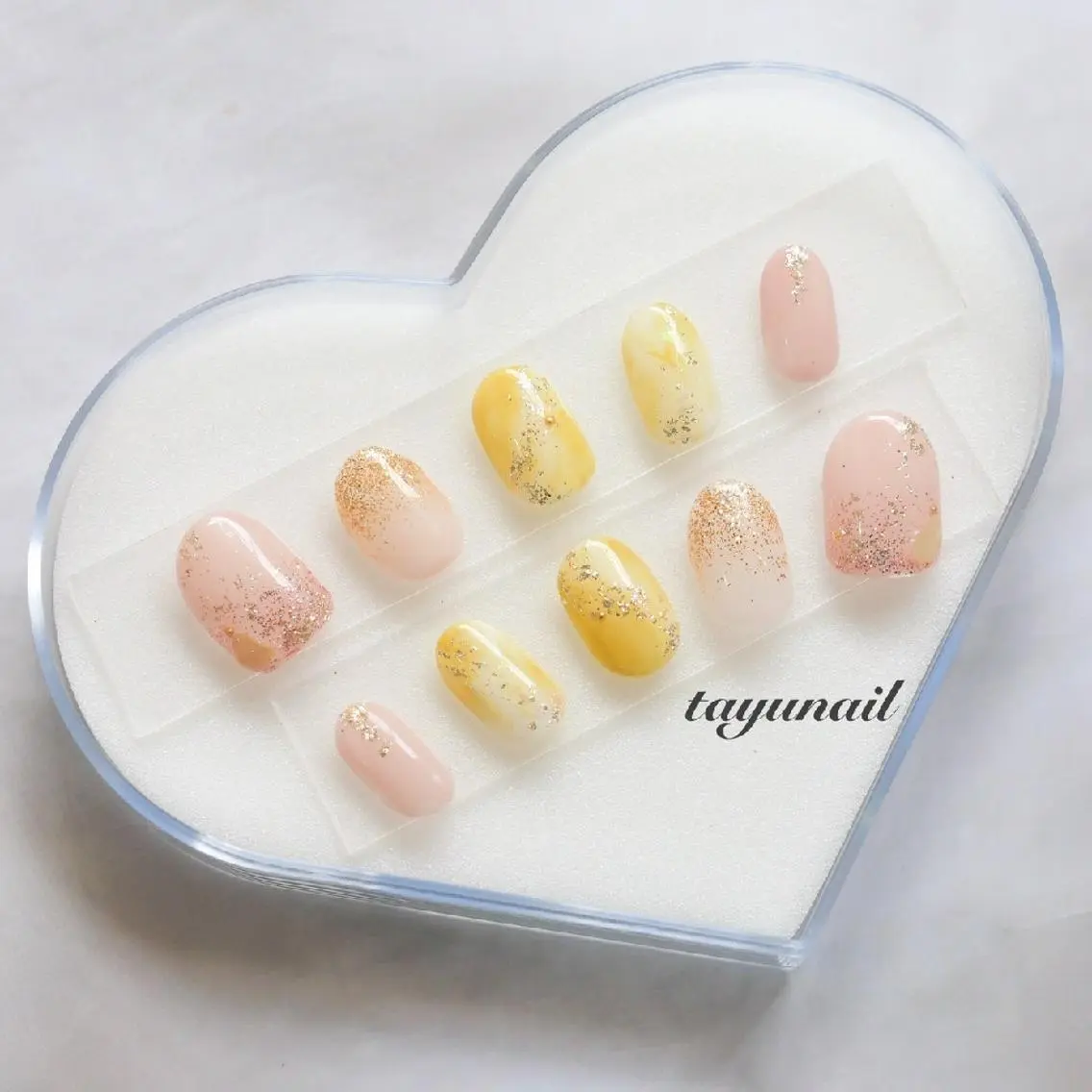ネイル アートネイル ブルー ジェルネイル キラキラネイル パラジェル ネイルサロン 【たゆnail】のネイルデザイン