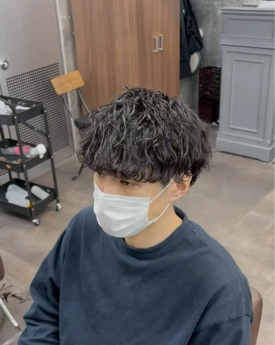 パーマ メンズ 🎩刈り上げ特化🎩 渡邉太耀のヘアスタイル