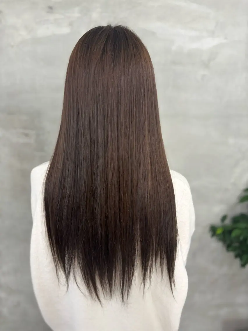ロング カラー ブラウンカラー ヘアカラー トリートメント ✨透明感艶カラー ✨💍Yuri💍のヘアスタイル