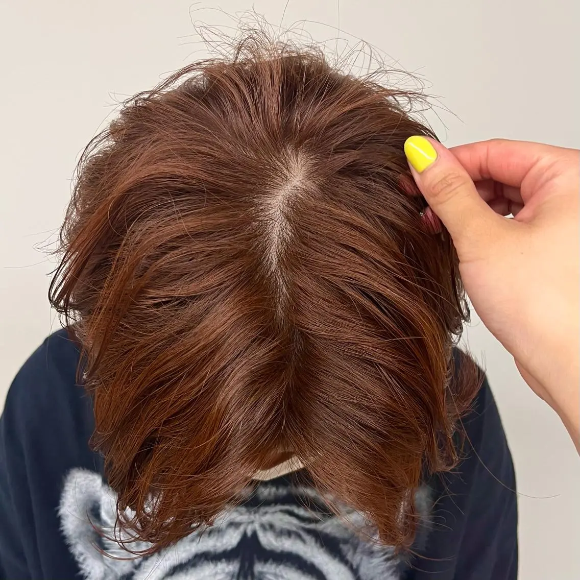 カラー ブラウンカラー オレンジ オレンジブラウン 髪質改善カラー cipre 唯舞のヘアスタイル