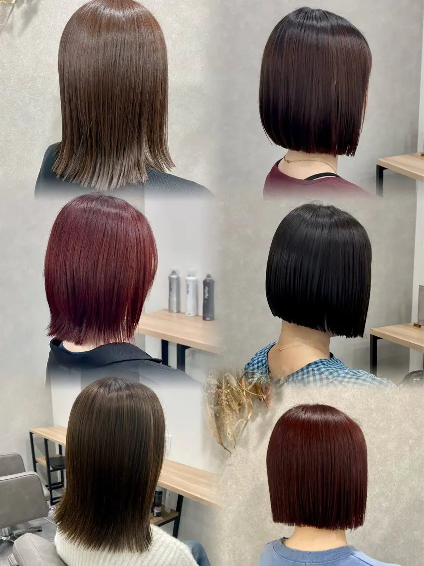 ミディアム カラー 切りっぱなしボブ ボブ 外ハネヘア カット ヘアカラー トリートメント 🫧美髪&艶カラー 増田魁土🫧のヘアスタイル
