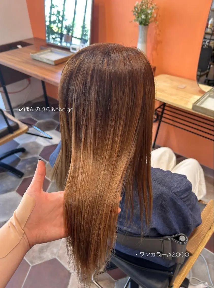 ミディアム カラー ヘアカラー 佐藤光華/JANU /カラーモデルのヘアスタイル