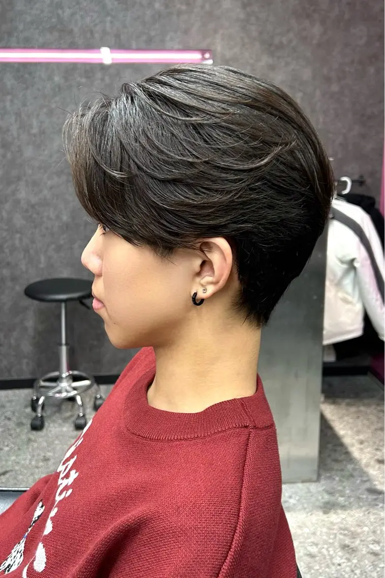ショート カラー メンズ カット ヘアセット メンズスタイリスト 前田雄輝のヘアスタイル
