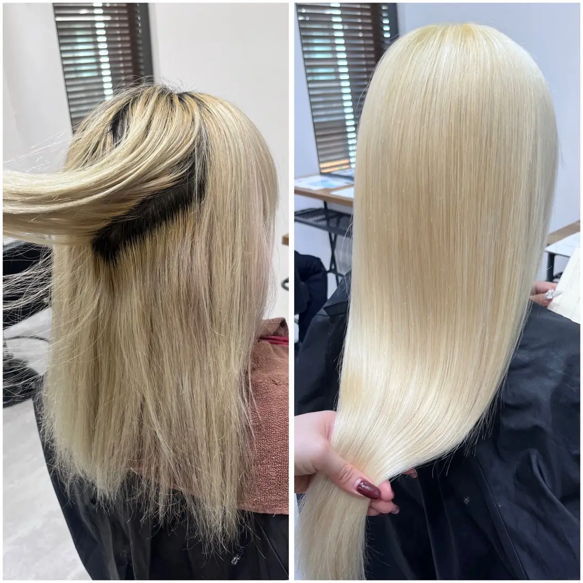 ロング カラー ブロンド ヘアカラー トリートメント エクステ MAKO ❤️‍🔥NEXTのヘアスタイル