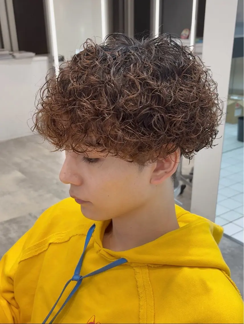 パーマ メンズ カット パーマ fifth 武正 琉生のヘアスタイル
