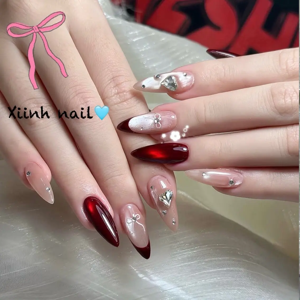 ネイル チークネイル 桜ネイル フットネイル ジェルネイル ハロウィン XIINH NAIL SALONのネイルデザイン