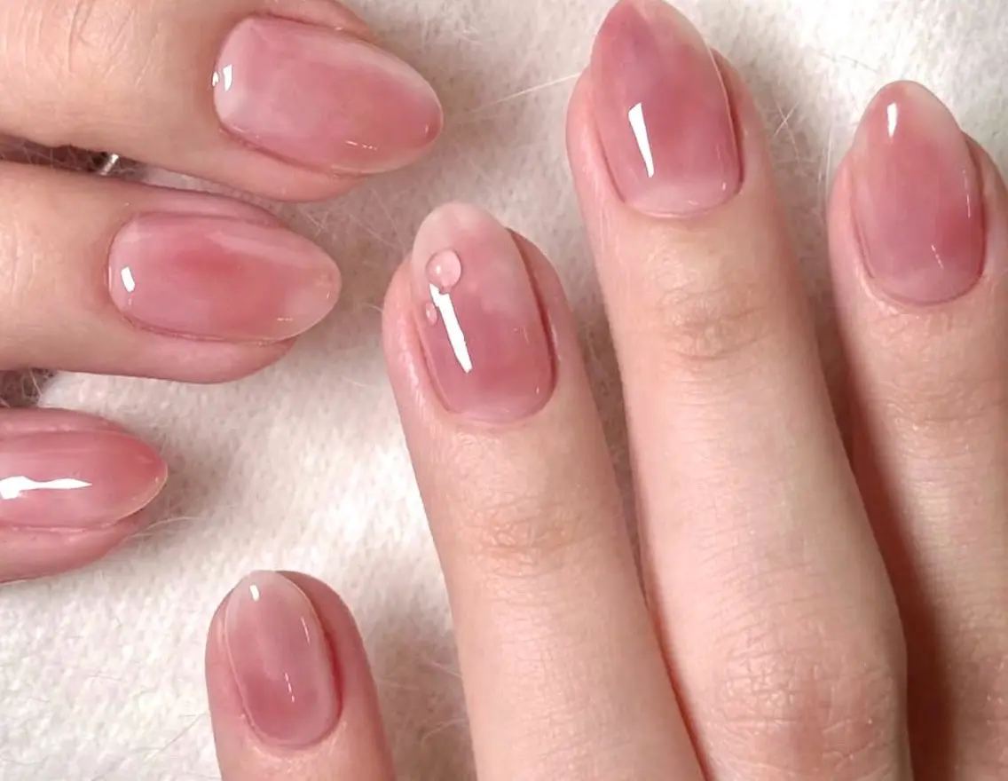 ちゅるん桃🍑ネイル💅🩷🩷🩷オフ込み♪4980円の写真