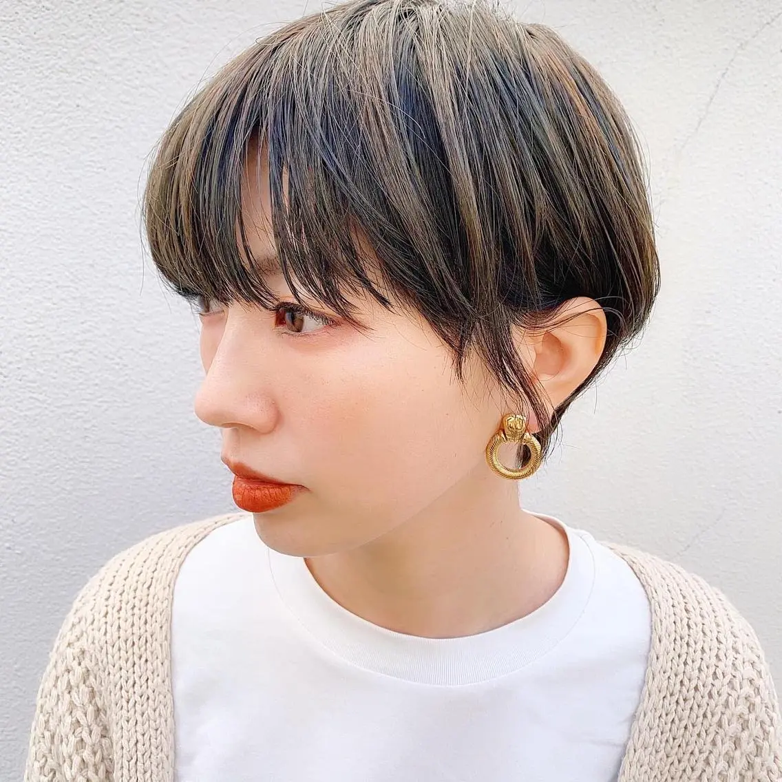ショート カラー 中川 竜誠のヘアスタイル