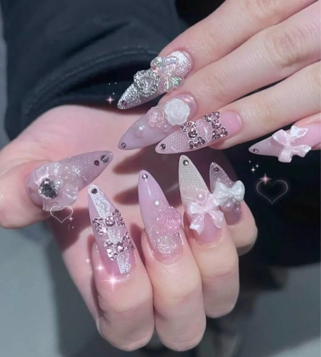 ネイル アートネイル フレンチネイル ジェルネイル 韓国ネイル マグネットネイル HAPPI NAIL 大国町のネイルデザイン