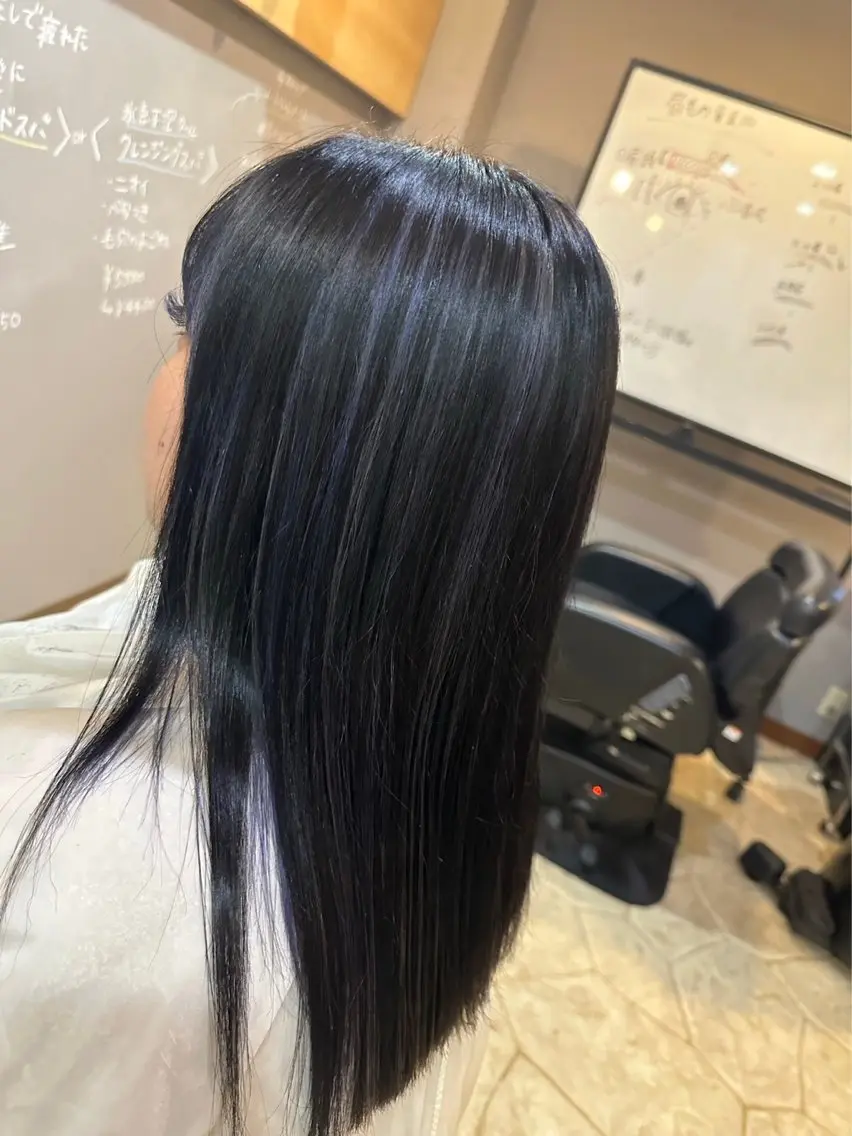 ロング カラー 谷川 穂のヘアスタイル