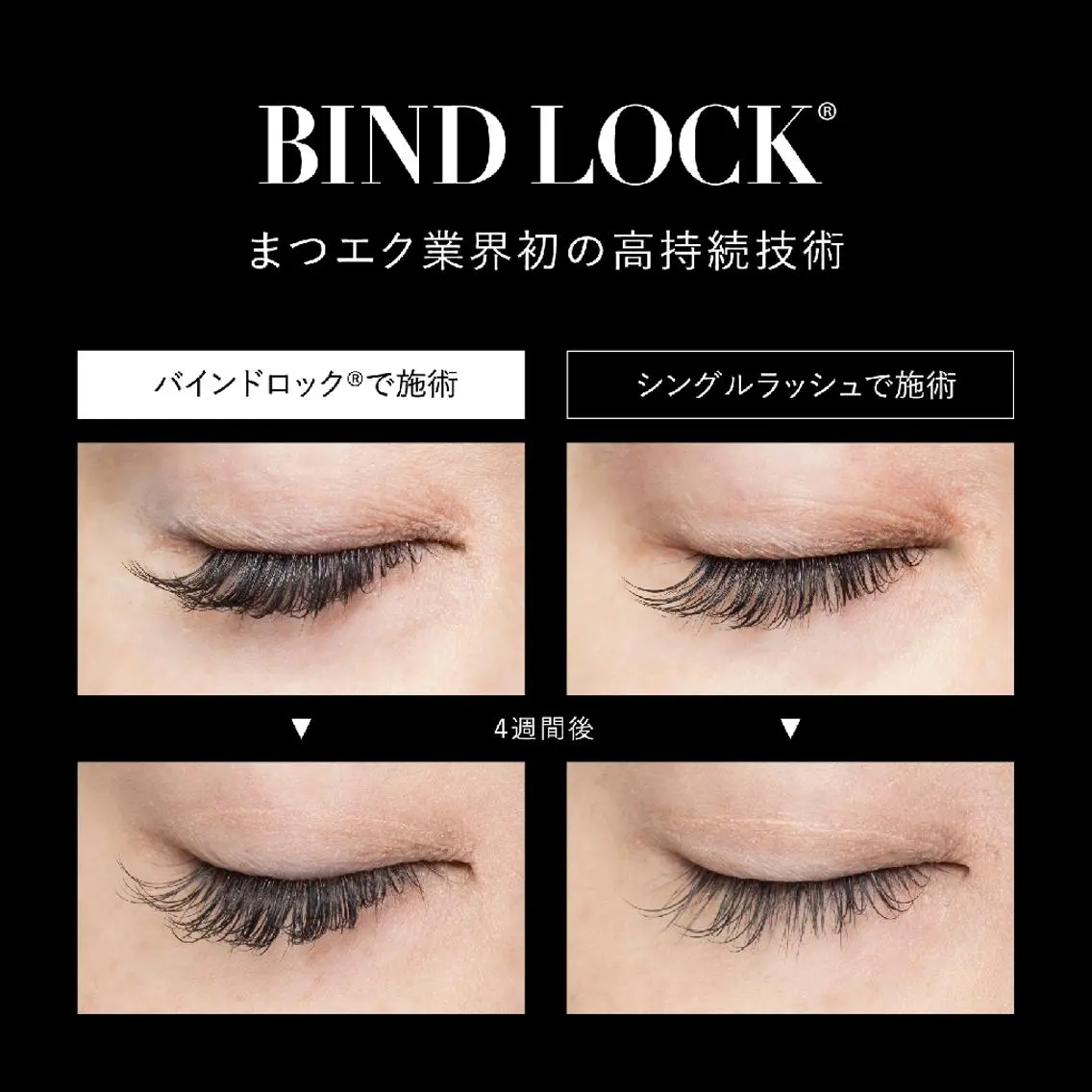 バインドロック40束&フラットラッシュ60本(バインドロックをボリュームラッシュに変更可)の写真