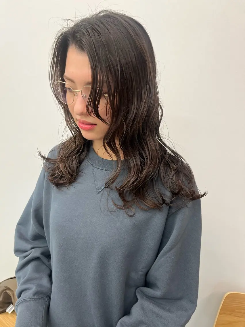 ロング パーマ 似合わせカット 大林 エリコのヘアスタイル