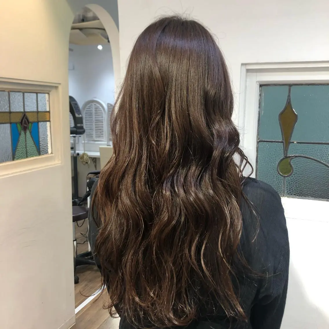 ロング カラー ブラウンカラー ロング ヘアカラー トリートメント 横瀬 稀のヘアスタイル