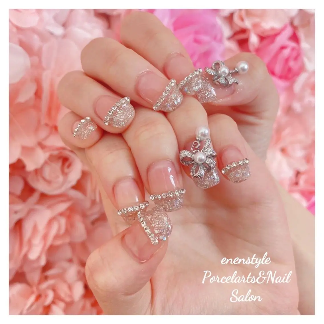 ミディアム ネイル 🐾enen style 🐾のネイルデザイン