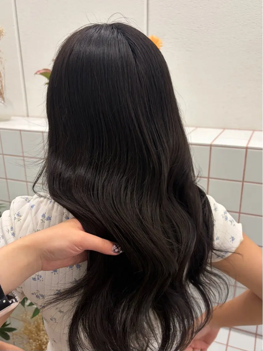 ロング カラー ヘアカラー トリートメント 🌼花屋併設🌼 木下奈々望のヘアスタイル