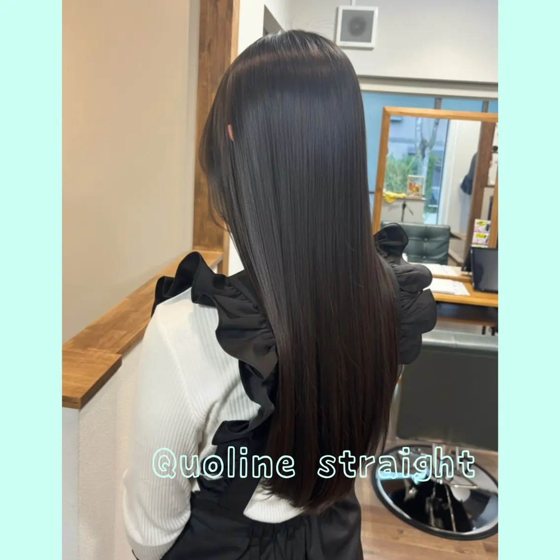 🫧髪質改善.ナチュラルストレート縮毛矯正🫧+似合わせカット+"艶感"トリートメント(炭酸シャンプー付)の写真