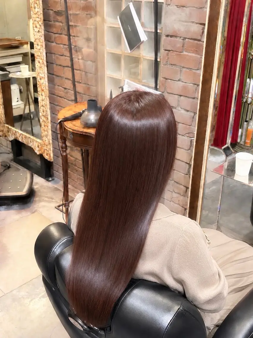 ロング カラー 大関 愛覇のヘアスタイル