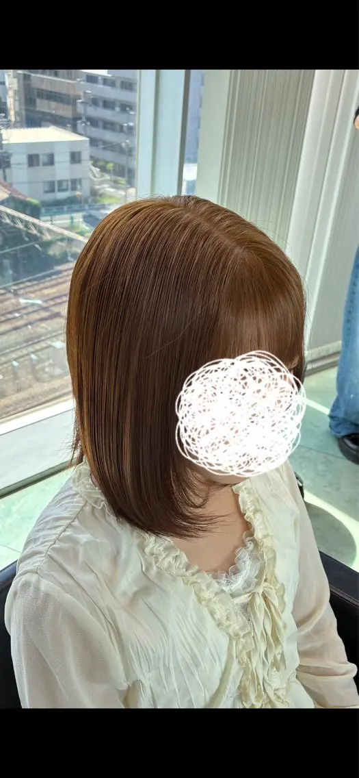 【ミニモ限定】🎀ブリーチなしWカラー➕トリートメント🍒✨ロング料金無し❌//透明感アップできます🥺🫧の写真