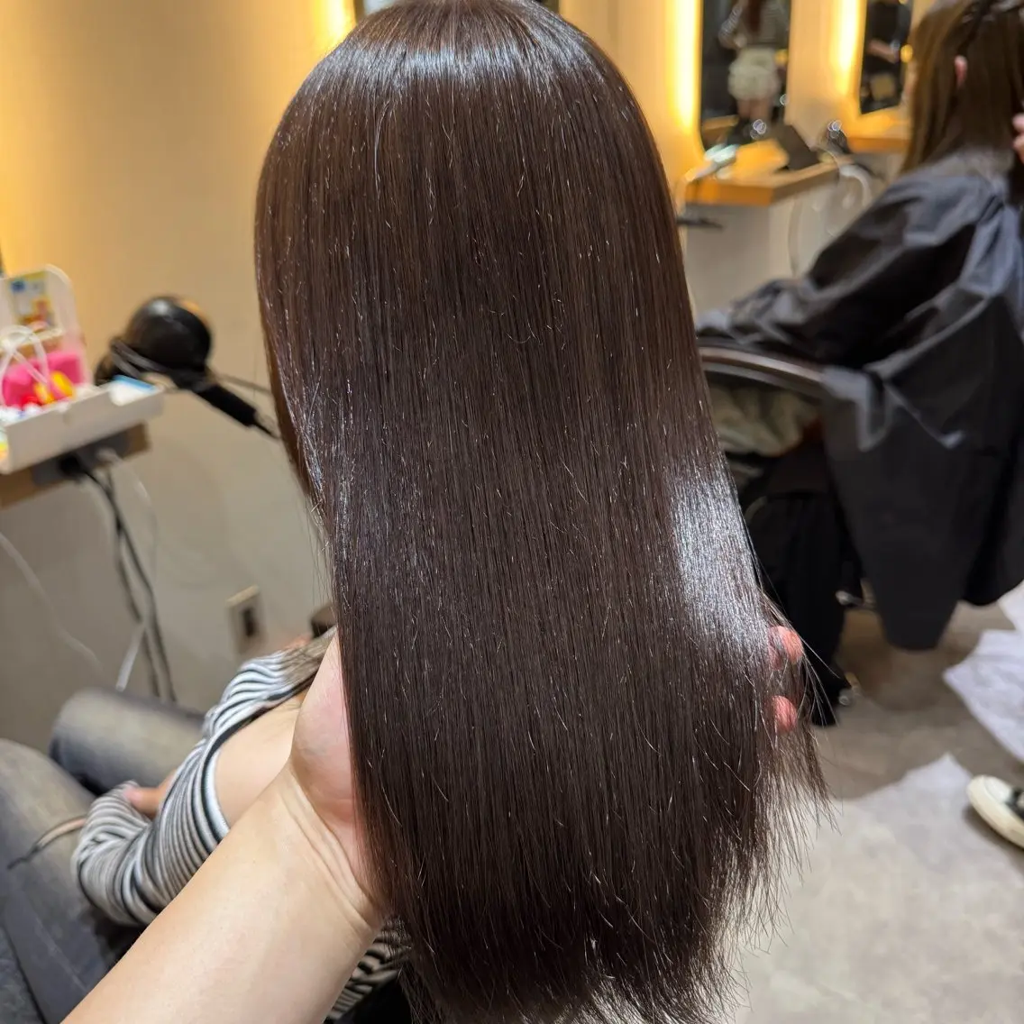 セミロング カラー ヘアアレンジ ヘアカラー ブリーチなしカラー /新百合ヶ丘/安形翔のヘアスタイル