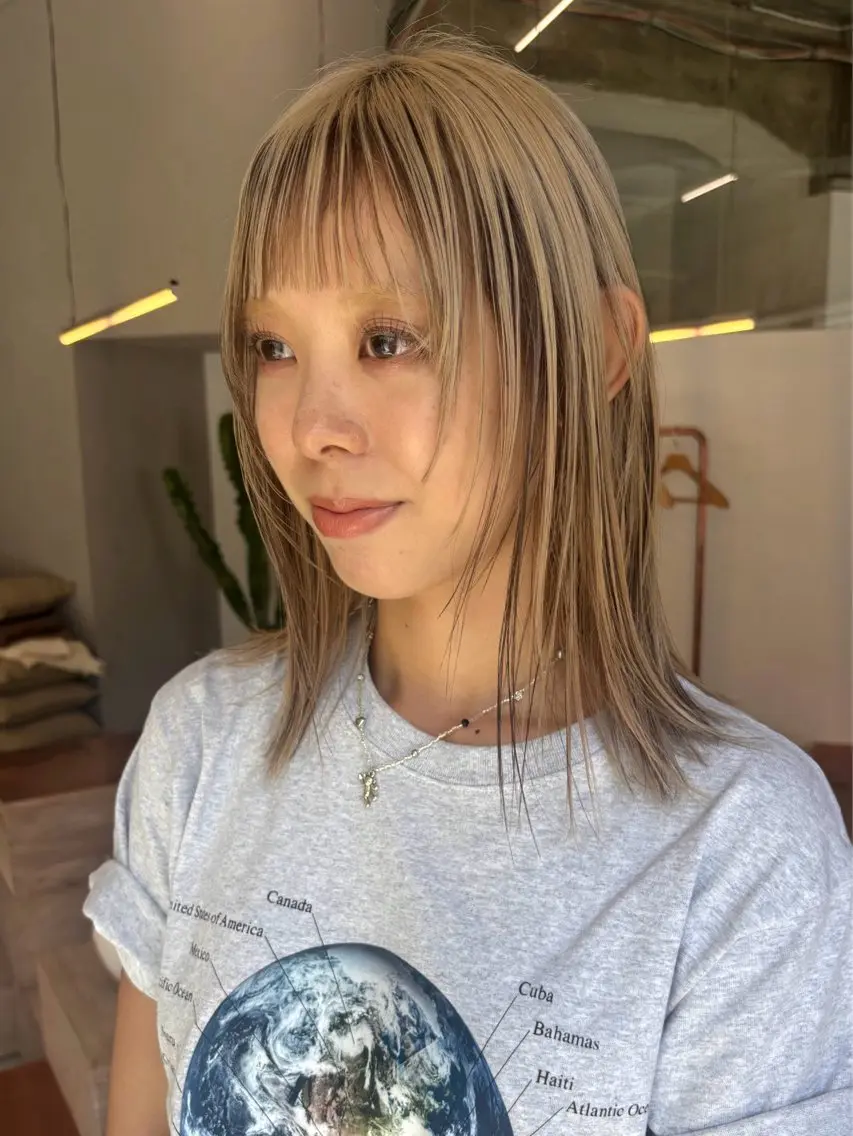 【ケア剤込み】ブリーチを使ったダブルカラーの写真