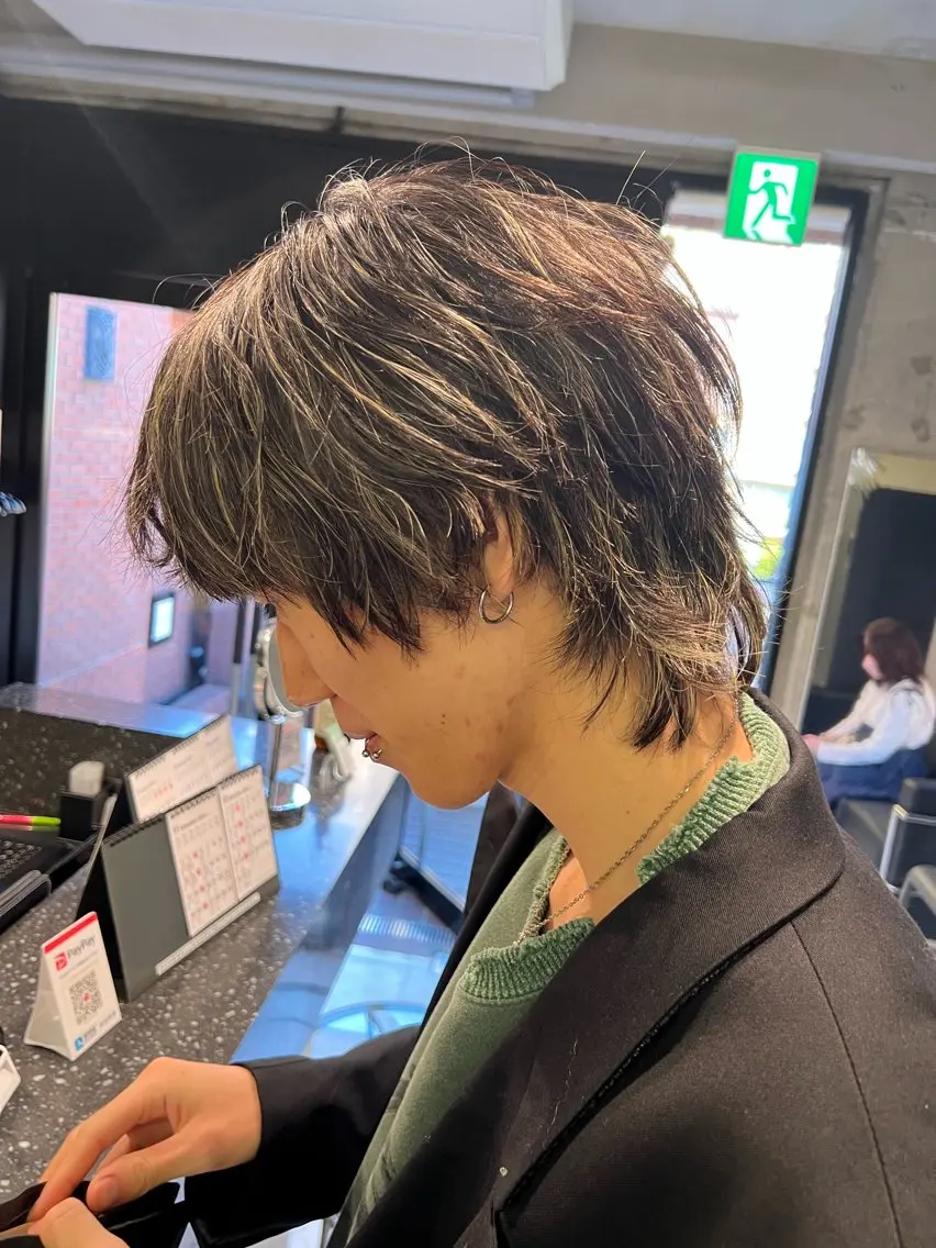 🌼リピーター様限定🌼カラー1色染め＋ハイライトデザイン＋2stepトリートメントの写真