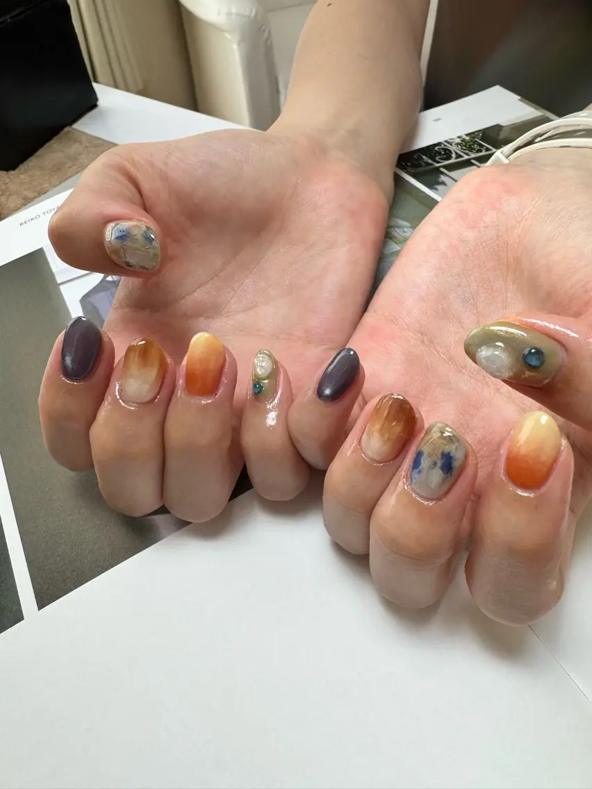 ネイル ニュアンスネイル ハンドネイル 白日-hakubi nail-のネイルデザイン