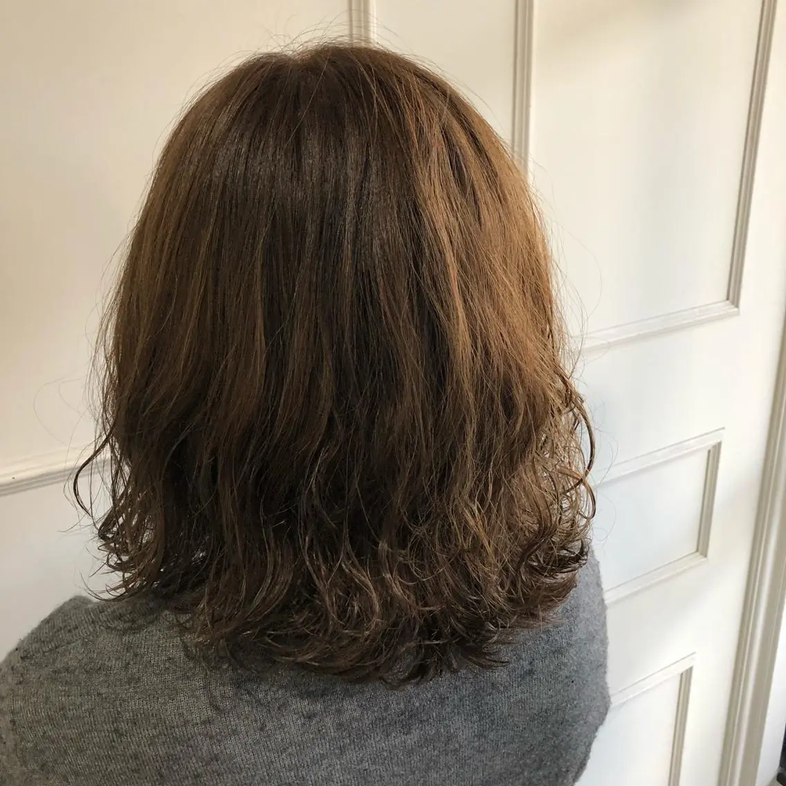 ミディアム パーマ 三宅 涼馬のヘアスタイル