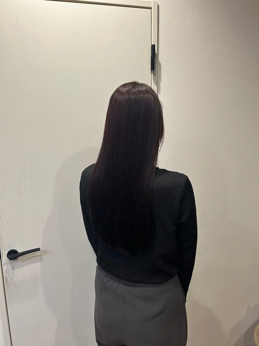 🌷カット+プレミアムカラー＋髪質改善トリートメントの写真