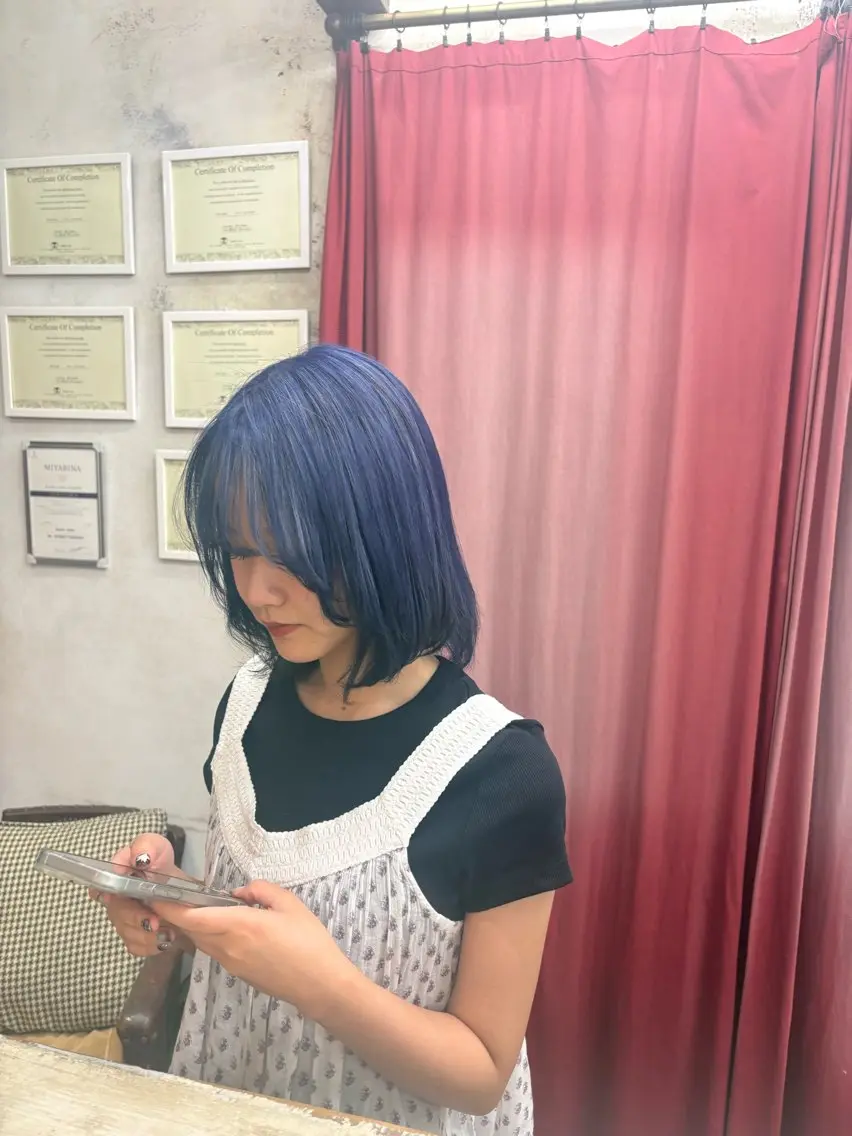 ミディアム 林 夢良🖤のヘアスタイル