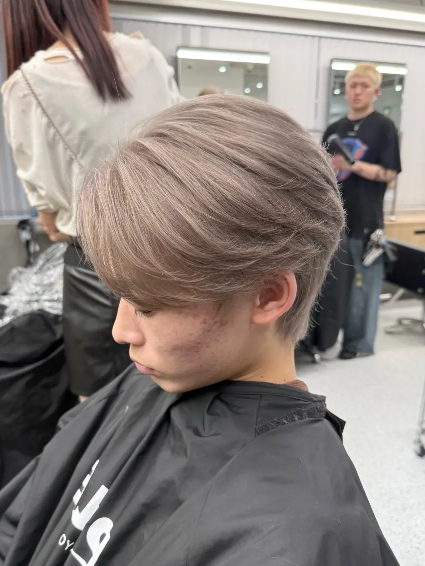 メンズ 💍モテる艶髪 透明感カラー💖のヘアスタイル