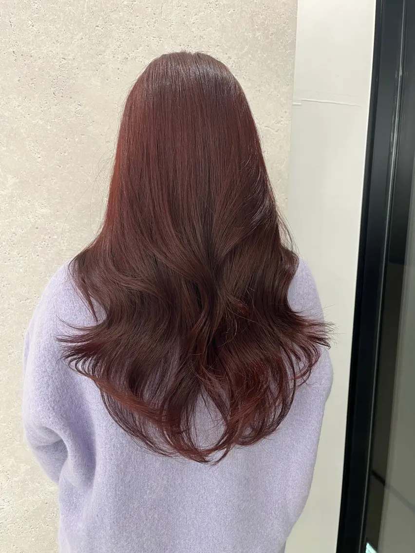 ロング カラー カット ヘアカラー うる艶ストレート♡透 明感カラー♡かずまるのヘアスタイル