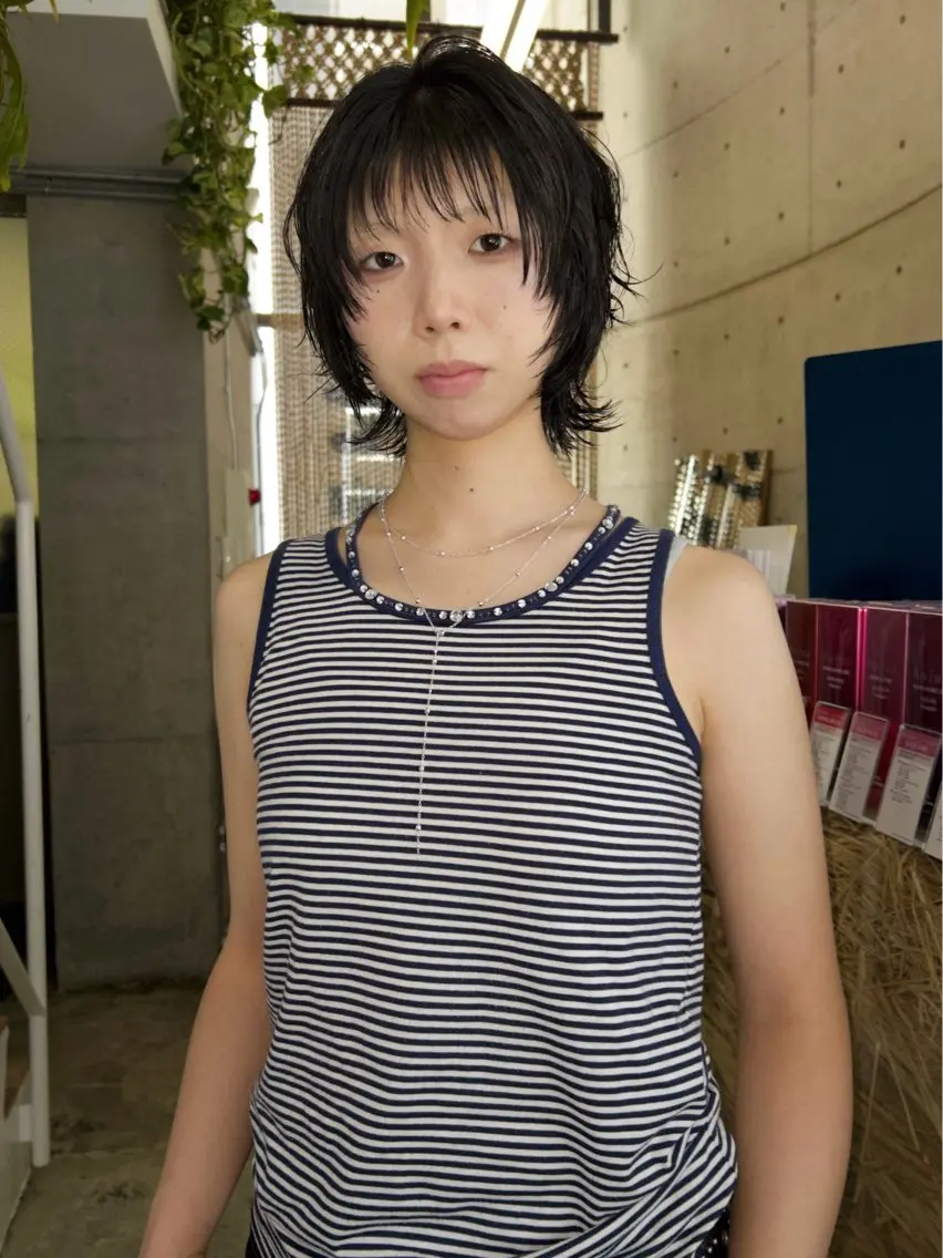ショート パーマ nene 暖色/艶感カラー🥯のヘアスタイル