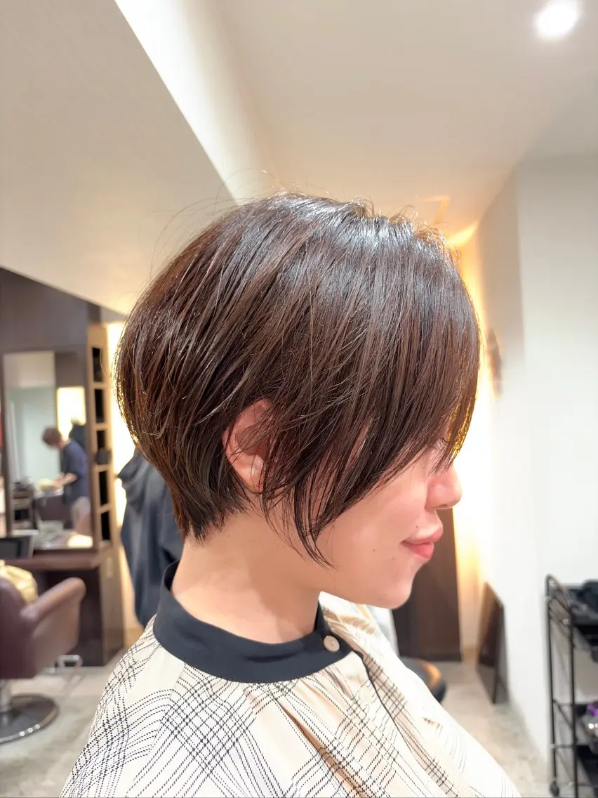 ショート カラー カット ヘアカラー お悩み改善 美容師✂鷲田竜也のヘアスタイル
