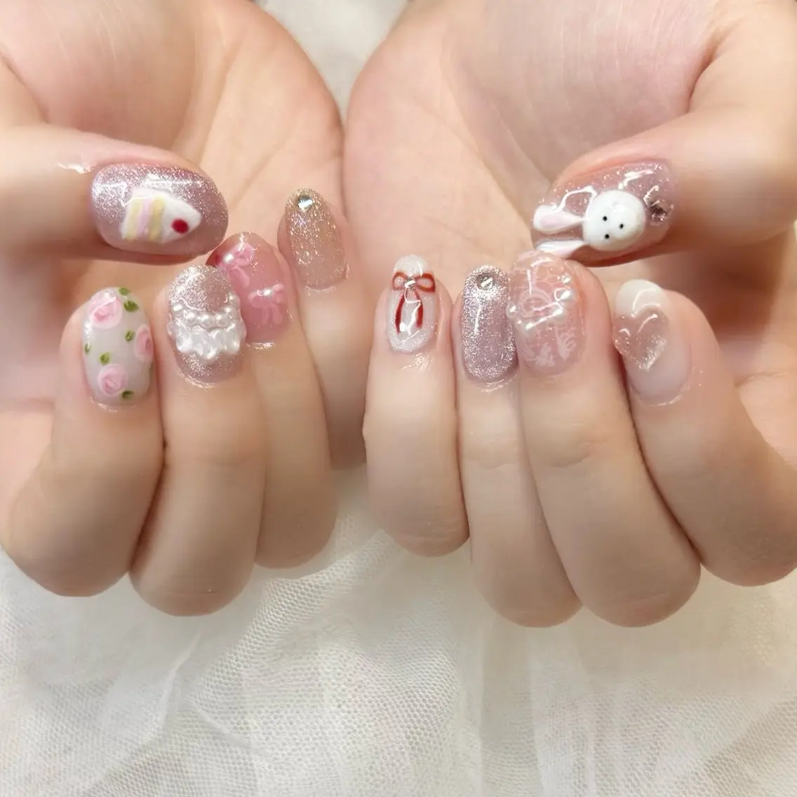 ネイル ハンドネイル 新井 ひなののネイルデザイン