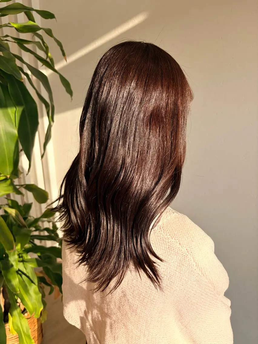 ロング 中田 百笑のヘアスタイル