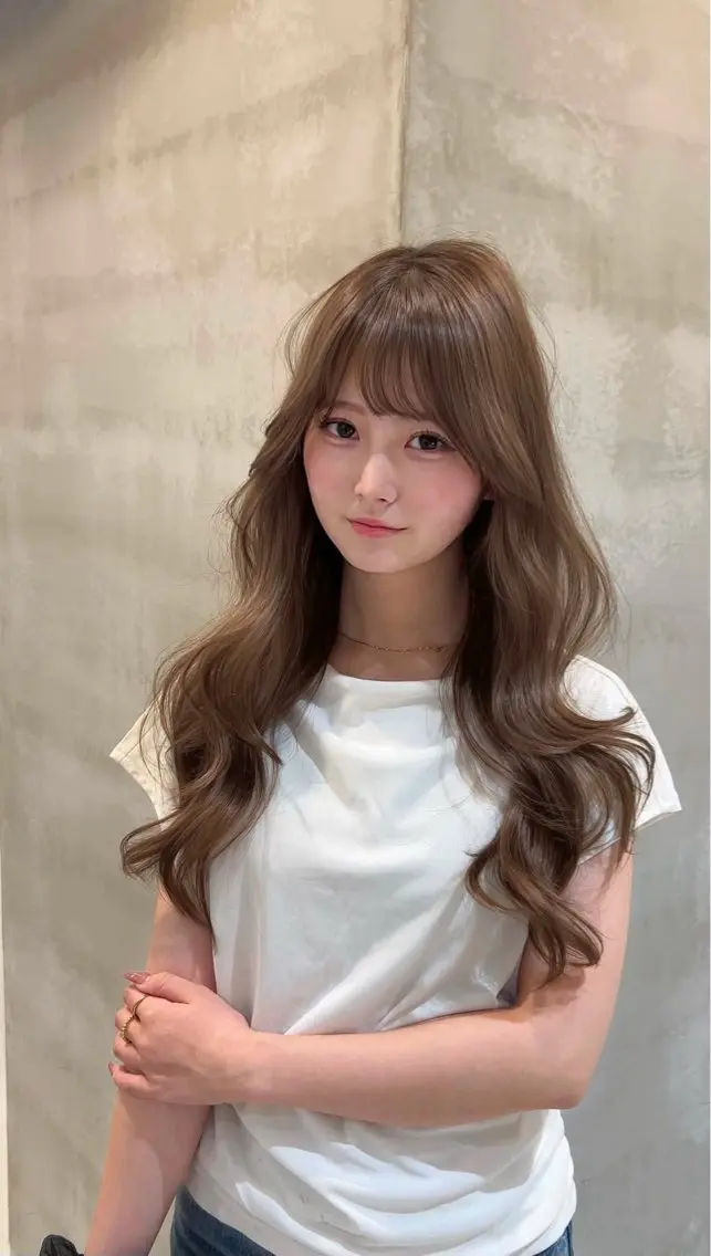カラー 透明感カラー ヘアカラー トリートメント ヘッドスパ Rio /ハイトーン /艶カラーのヘアスタイル